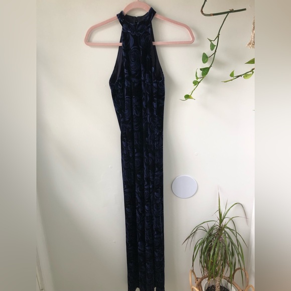 90’s velvet halter dress - Picture 5 of 9